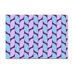 Purple Blue Pattern Sticker A4 (10 Pack)