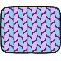 Purple Blue Pattern Fleece Blanket (mini) by ytdream