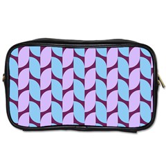 Purple Blue Pattern Toiletries Bag (one Side) by ytdream