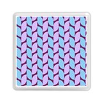 Purple Blue Pattern Memory Card Reader (Square) Front