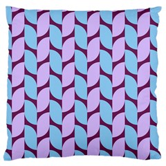 Purple Blue Pattern Large Cushion Case (two Sides)