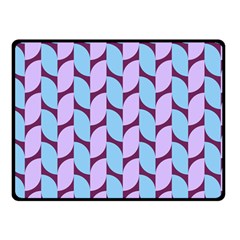 Purple Blue Pattern Two Sides Fleece Blanket (small) by ytdream