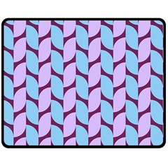 Purple Blue Pattern Two Sides Fleece Blanket (medium) by ytdream