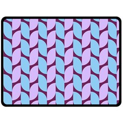 Purple Blue Pattern Two Sides Fleece Blanket (large) by ytdream