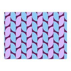 Purple Blue Pattern Two Sides Premium Plush Fleece Blanket (mini) by ytdream