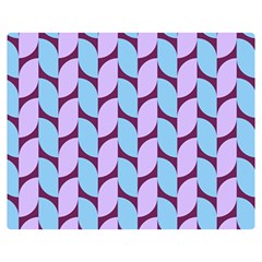 Purple Blue Pattern Two Sides Premium Plush Fleece Blanket (teen Size) by ytdream