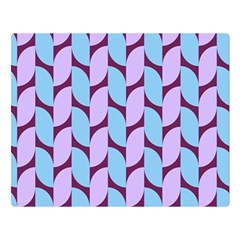 Purple Blue Pattern Two Sides Premium Plush Fleece Blanket (large) by ytdream