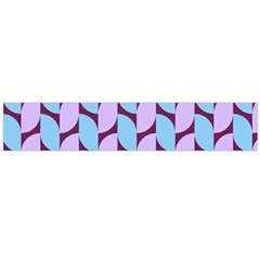 Purple Blue Pattern Large Premium Plush Fleece Scarf 