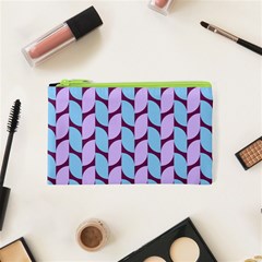 Purple Blue Pattern Cosmetic Bag (xs)