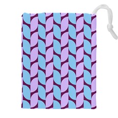 Purple Blue Pattern Drawstring Pouch (5xl) by ytdream