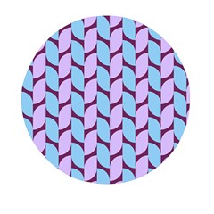 Purple Blue Pattern Mini Round Pill Box (pack Of 3) by ytdream