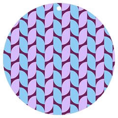 Purple Blue Pattern Uv Print Acrylic Ornament Round by ytdream