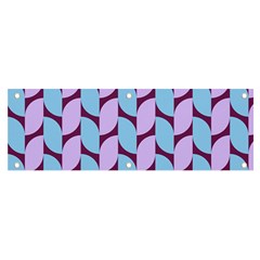 Purple Blue Pattern Banner And Sign 6  X 2  by ytdream