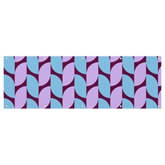 Purple Blue Pattern Banner And Sign 12  X 4  by ytdream