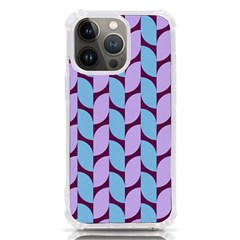 Purple Blue Pattern Iphone 13 Pro Tpu Uv Print Case by ytdream