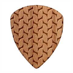 Purple Blue Pattern Wood Guitar Pick (set Of 10)