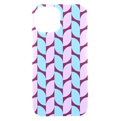 Purple Blue Pattern Iphone 15 Black Uv Print Pc Hardshell Case by ytdream