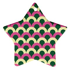 Green Yellow Pattern Ornament (star)