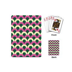 Green Yellow Pattern Playing Cards Single Design (mini)