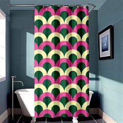 Green Yellow Pattern Shower Curtain 36  X 72  (stall) 