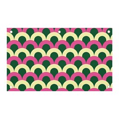 Green Yellow Pattern Banner And Sign 5  X 3 