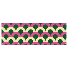 Green Yellow Pattern Banner And Sign 12  X 4  by ytdream