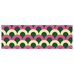 Green Yellow Pattern Banner and Sign 12  x 4  Front