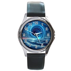 Astral Waveform Fantasy Round Metal Watch by Grandong