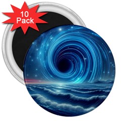 Astral Waveform Fantasy 3  Magnets (10 Pack)  by Grandong