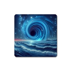 Astral Waveform Fantasy Square Magnet by Grandong