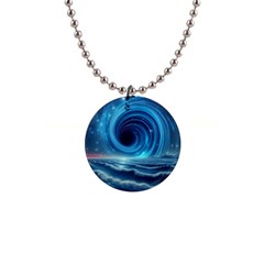 Astral Waveform Fantasy 1  Button Necklace by Grandong