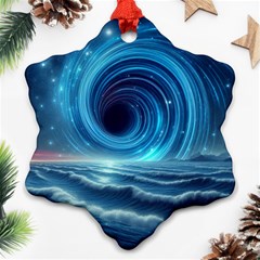 Astral Waveform Fantasy Ornament (snowflake)