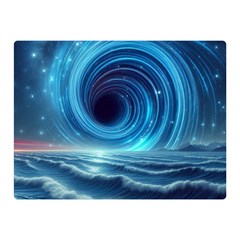 Astral Waveform Fantasy Two Sides Premium Plush Fleece Blanket (mini) by Grandong