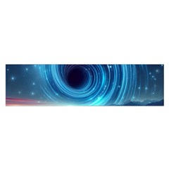 Astral Waveform Fantasy Oblong Satin Scarf (16  X 60 ) by Grandong