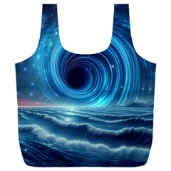 Astral Waveform Fantasy Full Print Recycle Bag (xxxl) by Grandong