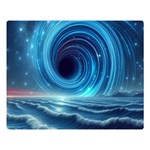 Astral Waveform Fantasy Premium Plush Fleece Blanket (Large) 80 x60  Blanket Front