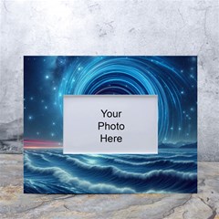 Astral Waveform Fantasy White Tabletop Photo Frame 4 x6  by Grandong