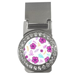 Flowers Leaves Pattern Art Bloom Money Clips (cz)  by Grandong