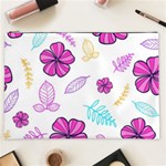 Flowers Leaves Pattern Art Bloom Cosmetic Bag (XXL) Front