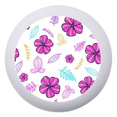 Flowers Leaves Pattern Art Bloom Dento Box With Mirror