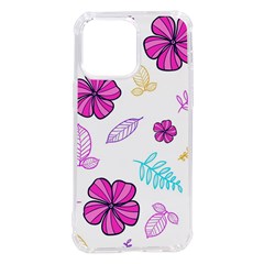 Flowers Leaves Pattern Art Bloom Iphone 14 Pro Max Tpu Uv Print Case by Grandong