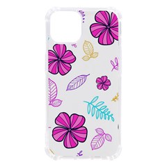 Flowers Leaves Pattern Art Bloom Iphone 13 Tpu Uv Print Case by Grandong