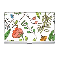 Line Floral Art Pattern Ornament Business Card Holder by Grandong