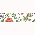 Line Floral Art Pattern Ornament Large Bar Mat 32 x8.5  Bar Mat