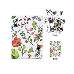 Line Floral Art Pattern Ornament Playing Cards 54 Designs (mini) by Grandong