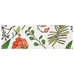 Line Floral Art Pattern Ornament Banner And Sign 9  X 3  by Grandong