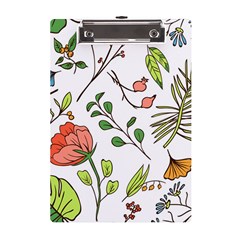 Line Floral Art Pattern Ornament A5 Acrylic Clipboard by Grandong