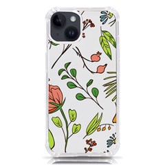 Line Floral Art Pattern Ornament Iphone 14 Tpu Uv Print Case by Grandong