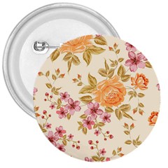 Peony Flower Pattern Background 3  Buttons by Grandong