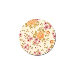 Peony Flower Pattern Background Golf Ball Marker (4 Pack) by Grandong